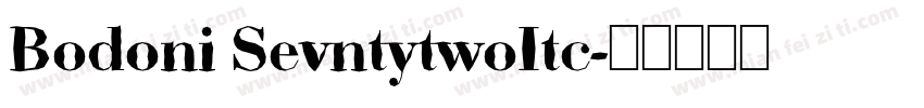 Bodoni SevntytwoItc字体转换